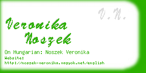 veronika noszek business card